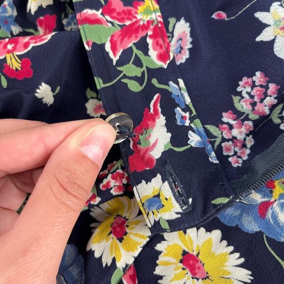 Vintage 90’s Herman Geist Mini Skirt Colorful Floral Spring Summer 6 Petite - Picture 8 of 9